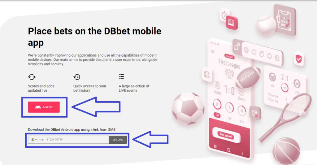 Obtaining the Doublebet apk for Android