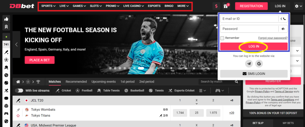 DBbet login: quick and easy access to your account