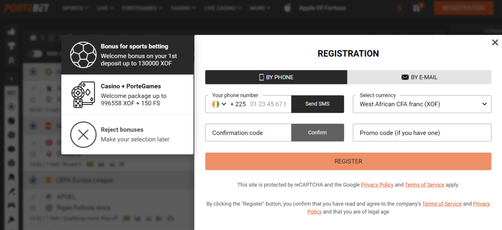 The hassle-free PorteBet registration