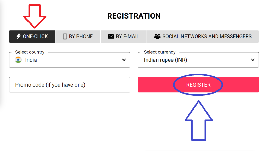 The DoubleBet registration process