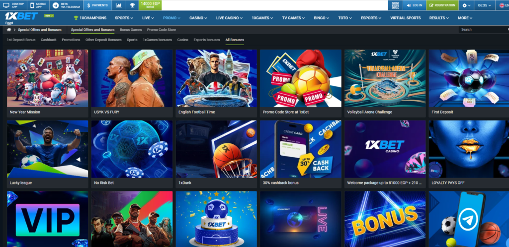 1xBet has lots of sports to bet on