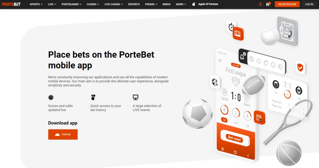 A Portebet download for your mobile gadgets