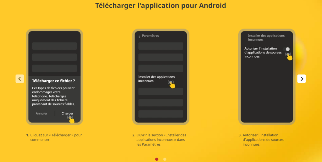 Obtenir l'apk GoldPari pour Android est très facile